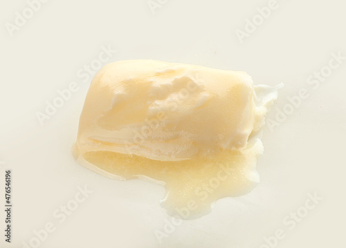 Melted piece of butter