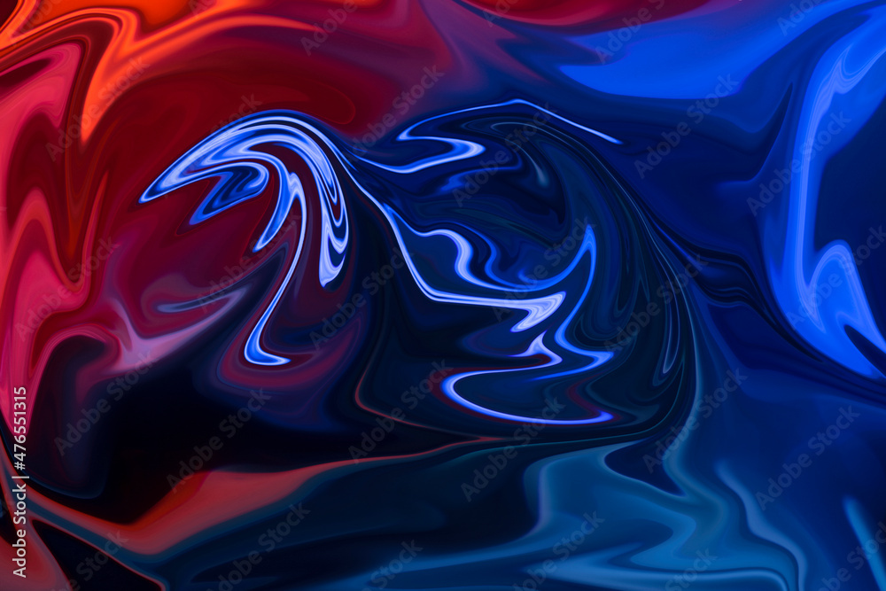Red blue multi graphic background, motion pattern, abstract wave, gradient for artwork.	