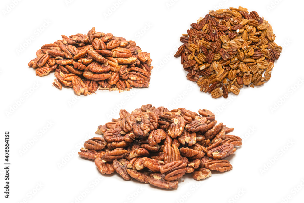 Obraz premium Pecan-nut isolated on white background.
