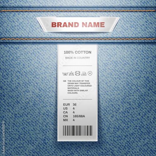 Laundry Clothing Labels Background