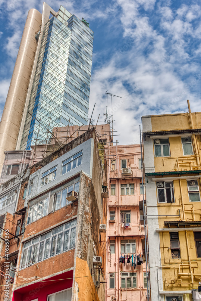 Downtown Hongkong cityscape, HDR Image