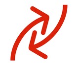 red arrow sign flip reverse