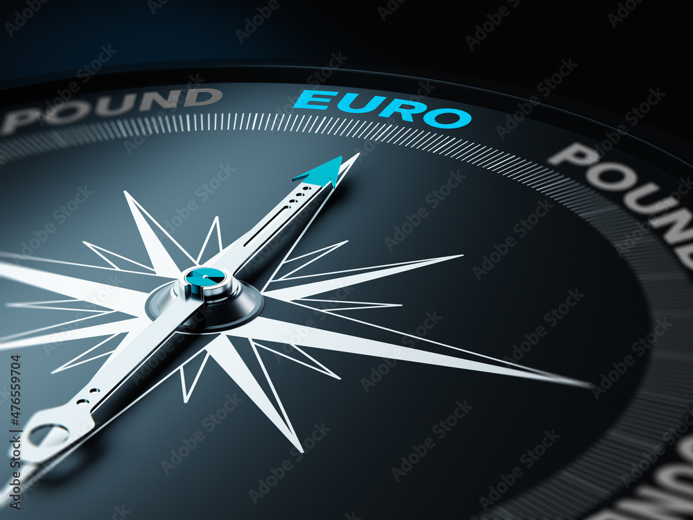 Compass Needle Points Euro and Others Written with Pound Compass Needle Points Euro and Others Written with Pound
