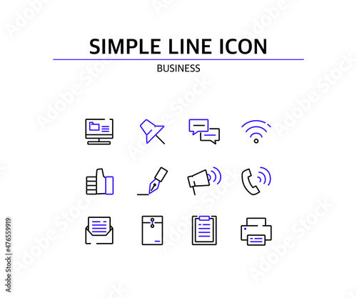 Simple point color line icon   © DAWOOL