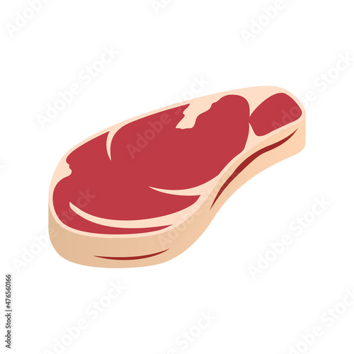 Meat Steak Isometric Composition