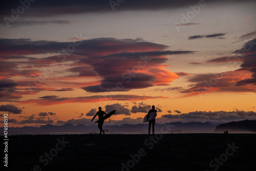 sunset at the beach