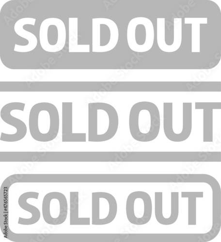 SOLD OUTのスタンプ