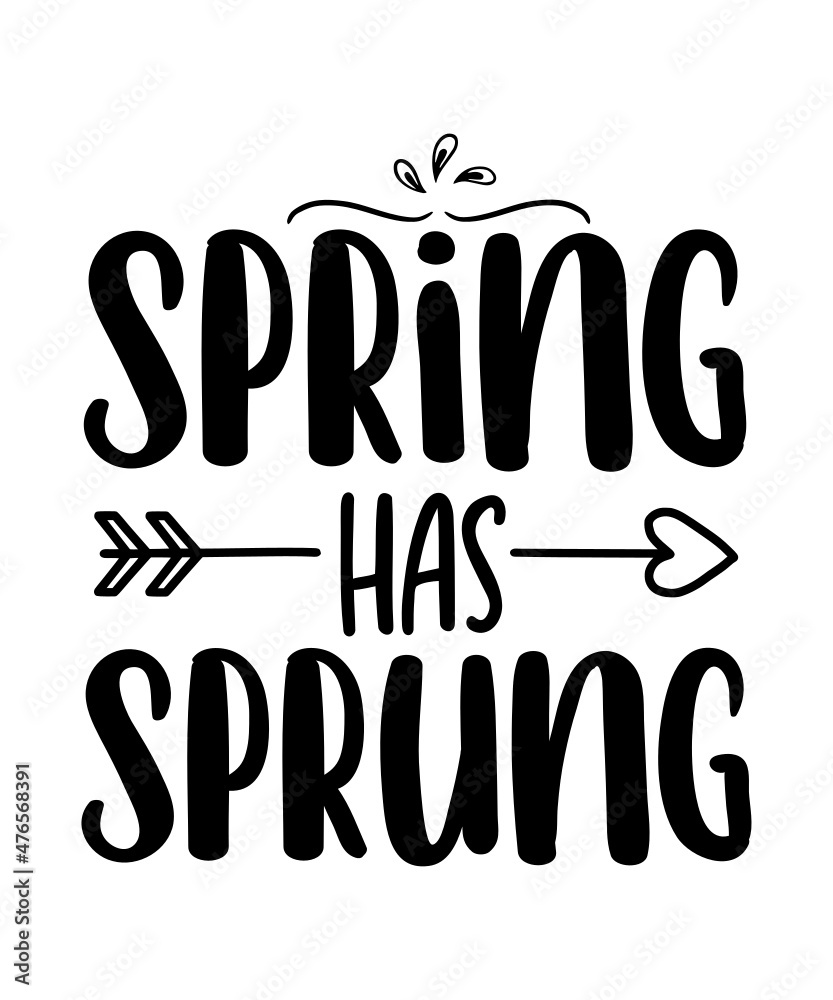 Naklejka premium Spring SVG Bundle, Spring Svg, Easter Svg, Spring Design for Shirts, Spring Quotes, Spring Cut Files, Cricut, Silhouette, Png