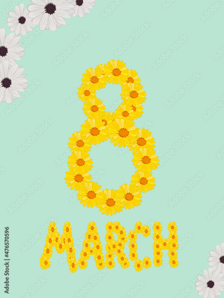 8 March International Women's Day. 8 march holiday background. 8 March International Women's Day. 8 march holiday background.