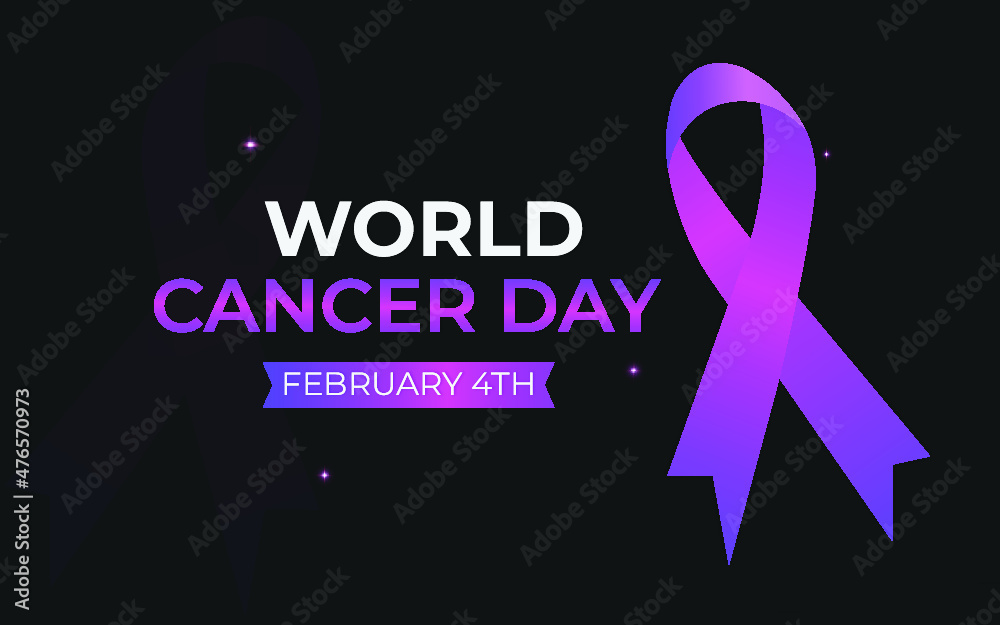Flat design world cancer day Flat design world cancer day