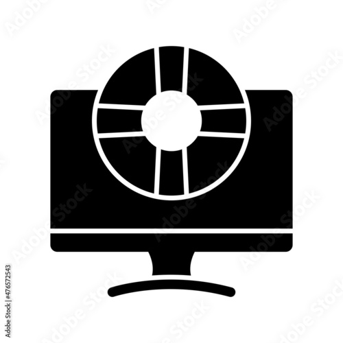 Life Saver Glyph Vector Icon Design