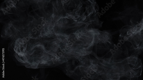 Image of white cloudy smoke of cigarette