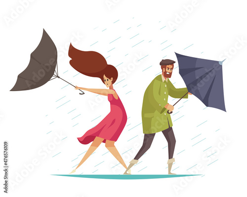 Rainy Bad Weather Composition