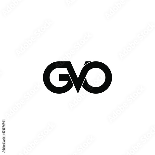 gvo letter initial monogram logo design