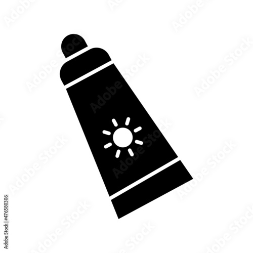 Sun Ointment  Glyph Vector Icon Design