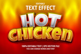 hot chicken editable text effect