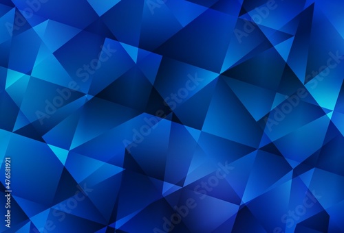 Light BLUE vector abstract mosaic background.