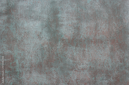 Gray rusty metal wall texture. Big spots 