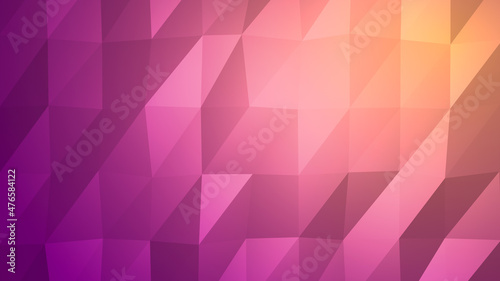 Abstract low poly colorful background. Calming Coral and Velvet Violet Colors