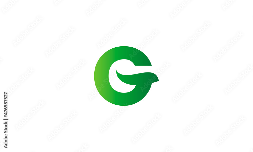 Letter G Alphabet Natural Green Icons – G Leaf Logo Stock Vector ...