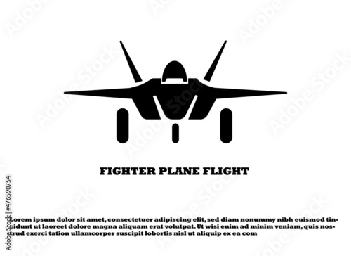 fighter jet airstrip logo type