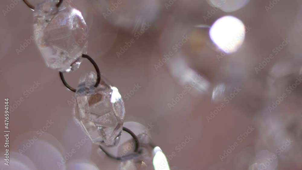 Beautiful luxury crystal chandelier with tender bokeh Beautiful luxury crystal chandelier with tender bokeh