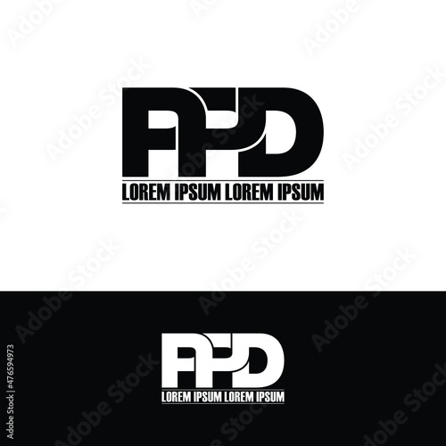 PPD letter monogram logo design vector photo