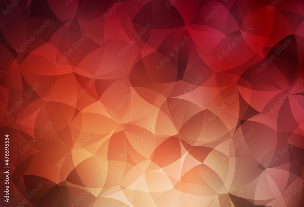 Obraz premium Dark Red vector gradient triangles texture.