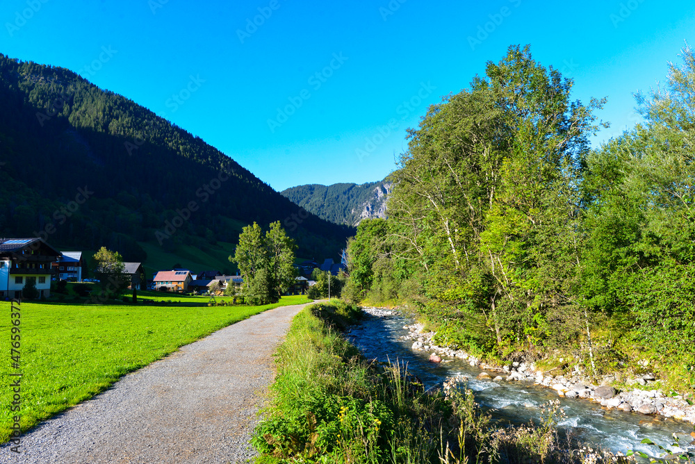 Brand im Brandnertal in Vorarlberg - Österreich Brand im Brandnertal in Vorarlberg - Österreich