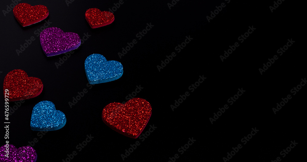 Heart Shape Background  love concept for valentines day - copyspace