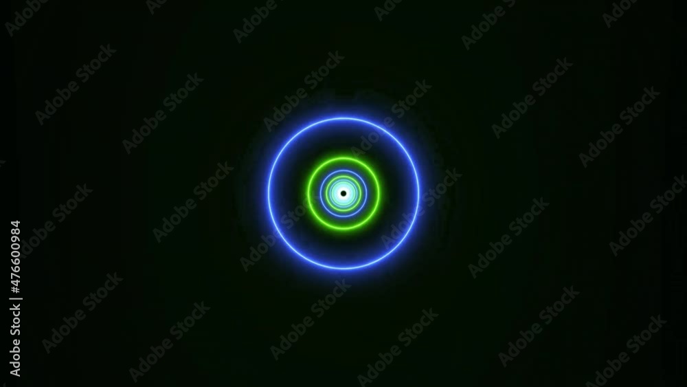 Glowing circle zoom in tunnel background animated on black background, Blue green color neon circle zoom in tunnel background Glowing circle zoom in tunnel background animated on black background, Blue green color neon circle zoom in tunnel background