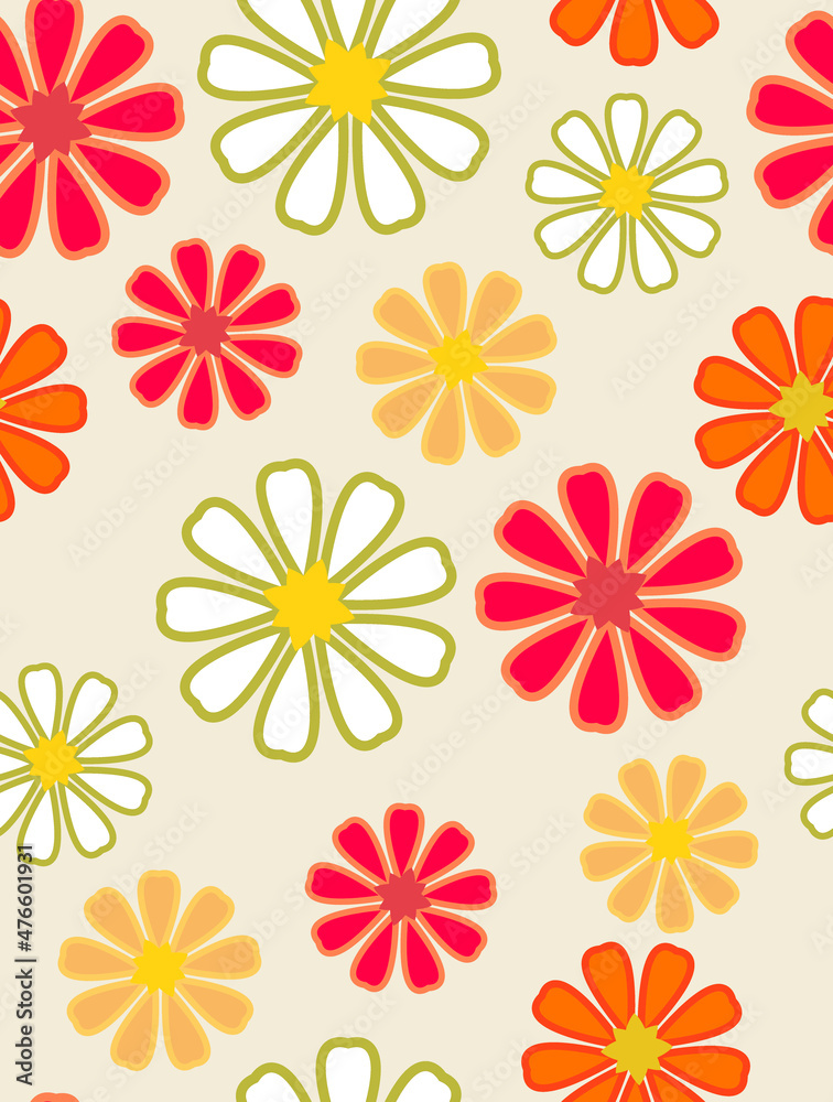 Abstract Colorful Digital Flowers Seamless Pattern Trendy Stylish Color Combinations Perfect for Allover Fabric Print or Wrapping Paper Abstract Colorful Digital Flowers Seamless Pattern Trendy Stylish Color Combinations Perfect for Allover Fabric Print or Wrapping Paper