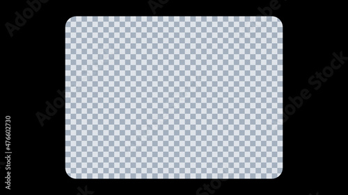 Old frame cinematic on a transparent background. Vintage video effect. Vector illustration.