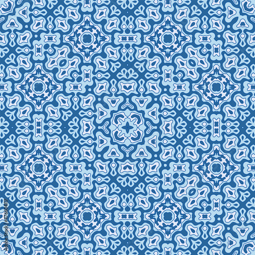 Ethnic floral motifs seamless pattern design