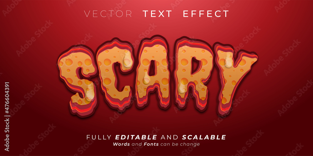 Monster editable text style effect