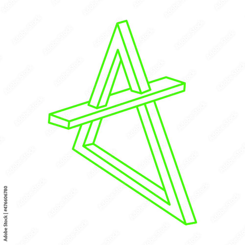 Impossible optical illusion shapes. Optical art objects. Impossible figures. Sacred geometry logo. Op art. Impossible optical illusion shapes. Optical art objects. Impossible figures. Sacred geometry logo. Op art.