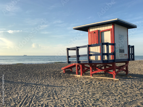 Cocoa Beach Lifeguard house in a sunnny day photo © LogoStockimages