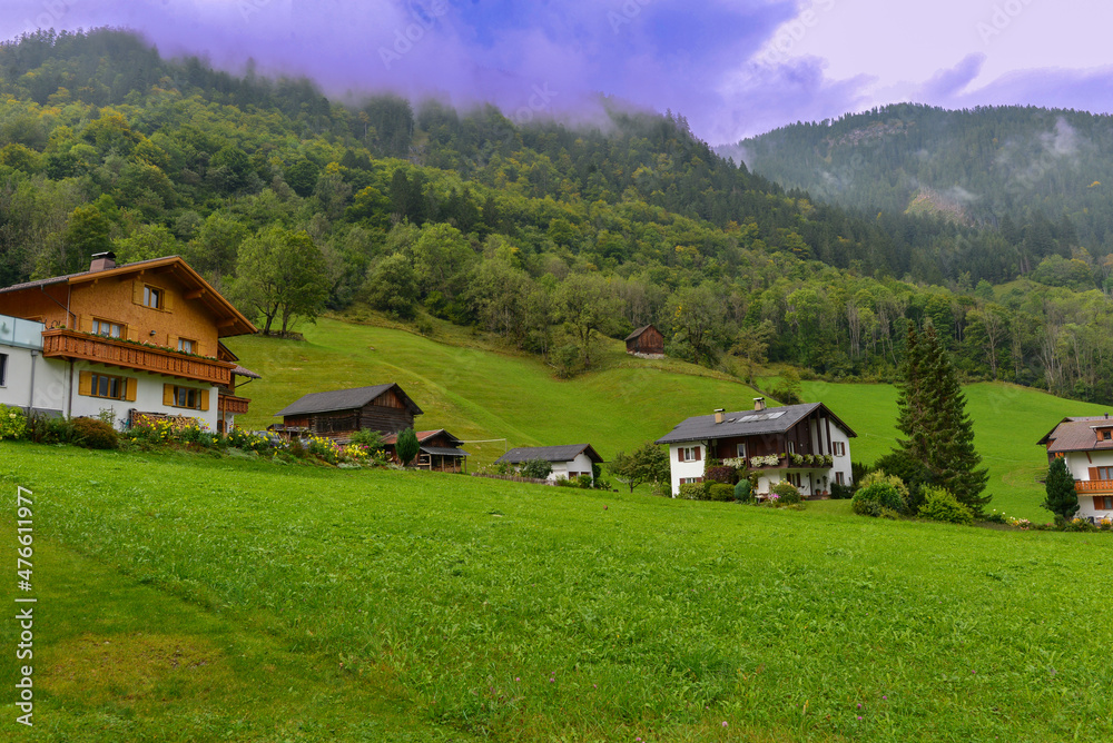 Gemeinde Brand im Brandnertal in Vorarlberg - Österreich