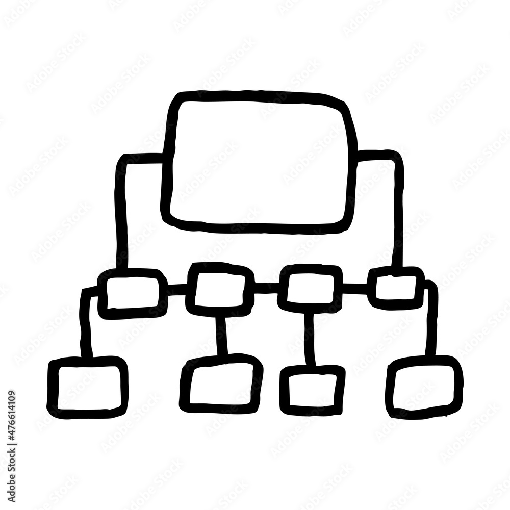 Simple outline hand drawn schematic infographic icon. Minimalist black and white vector symbol for web or app Simple outline hand drawn schematic infographic icon. Minimalist black and white vector symbol for web or app