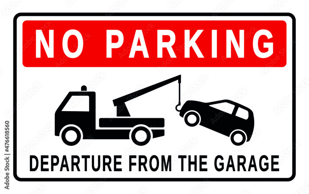 znak zakaz parkowania - obrazy, fototapety, plakaty 