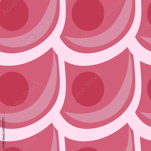 Illustration A seamless pattern on a square background - the scales of a fish, mermaid or dragon. Design element