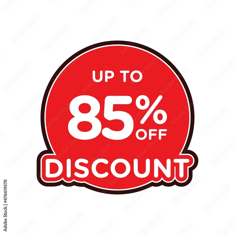 Special offers up to 85 percent off, banner templates, special offer sales promotions. vector template illustration