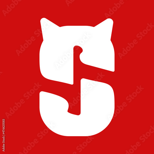 letter s devil horn style
