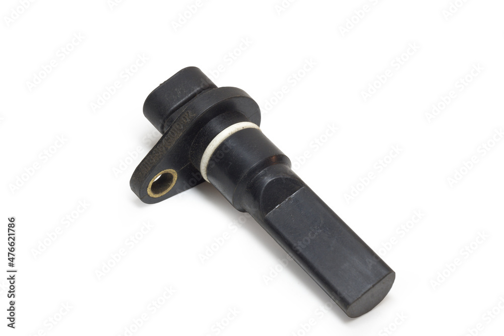 engine speed sensor, isolated on white background, with clipping path engine speed sensor, isolated on white background, with clipping path