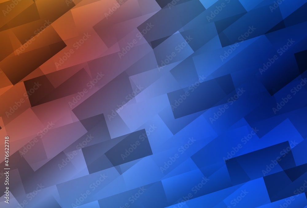 Obraz premium Light Blue, Red vector background in polygonal style.