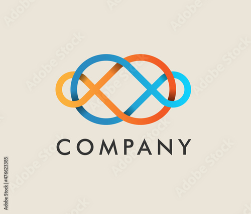 infinity symbol logo design