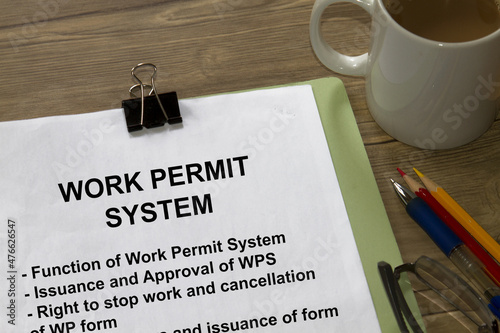 Work permit system photo