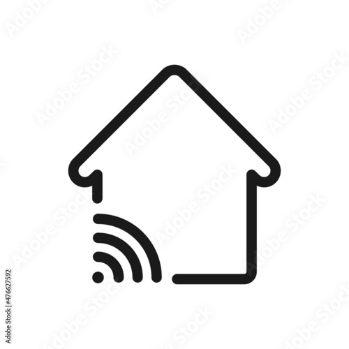 Smart Home vector icon illustration. Smart home symbol icon. Premium quality.