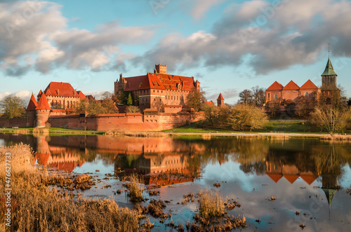 malbork teutonic  castle panorama landscape