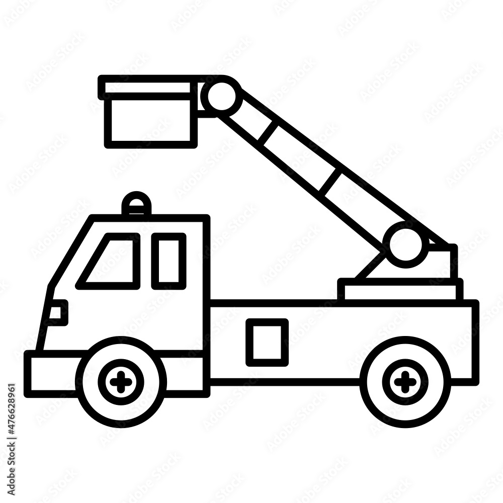 Crane car icon